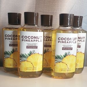 BBW COCONUT PINEAPPLE SHOWER GEL X5
